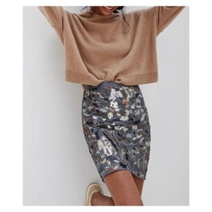 NWOT Anthropologie Maeve Marcella Sequin Mini Skirt  Size 4